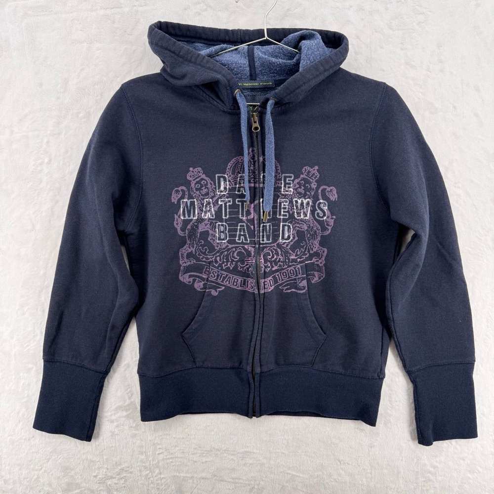 Dave Matthews Band Hoodie by Playback Band Concert 90s Blue DMB Grunge Y2K Indie